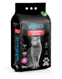 Whesco Premium kattegrus med babypudder duft 10 kg