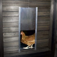 Dør til elhejs alu (32x20 cm)