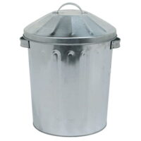 Fodertønde M/Låg Galvaniseret - 3 størrelser