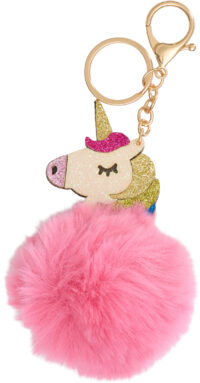 EQ Unicorn Nøglering m/pels