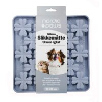 Nordic Paws Slikkemåtte, Blomst Grå