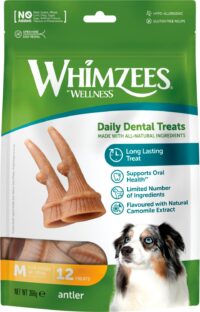 Whimzees Occupy Antler M, 12 stk, 360g