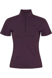 CATAGO Thelma Kortærmet Ridebluse – Plum Perfect (Str. XL)