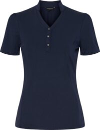 EQ Josie Kortærmet Bluse, Navy, XL