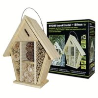 RYOM Insekthotel/Bihus i træ – 25 × 10 × 30 cm