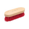 HorseGuard oval striglebørste 18,5 × 6 cm – 40 mm – Rød