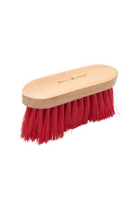 HorseGuard striglebørste 18,3 × 6 cm – bløde 70 mm børster – Rød